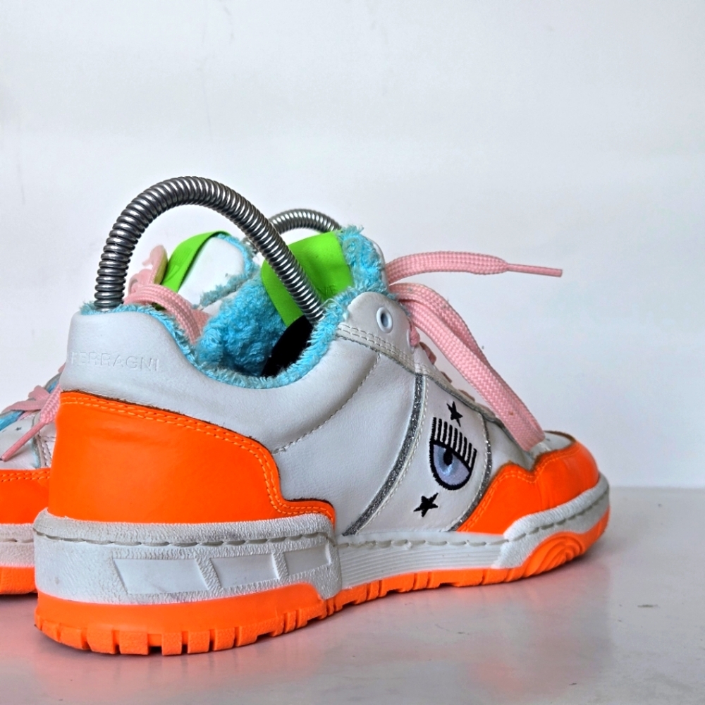 NWT Chiara Ferragni sneakers, never worn size 38, smoke and pet free home - Picture 6 of 9